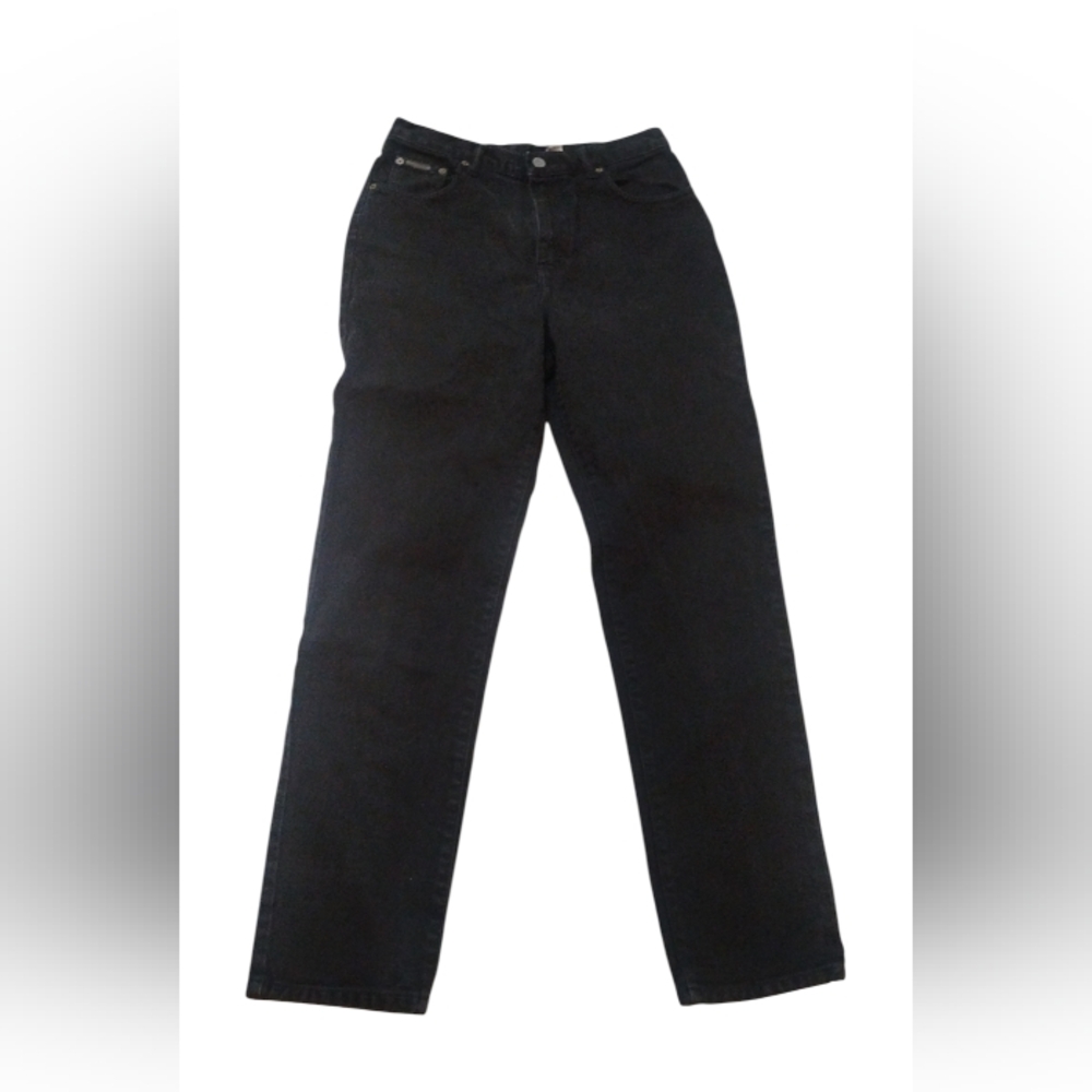Calvin Klein Women's Black Straight Leg Jeans SZ 10